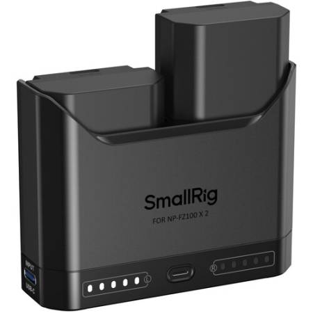 SmallRig 5483 - zestaw TURBO, dwukanałowa ładowarka, 2x akumulator Sony NP-FZ100